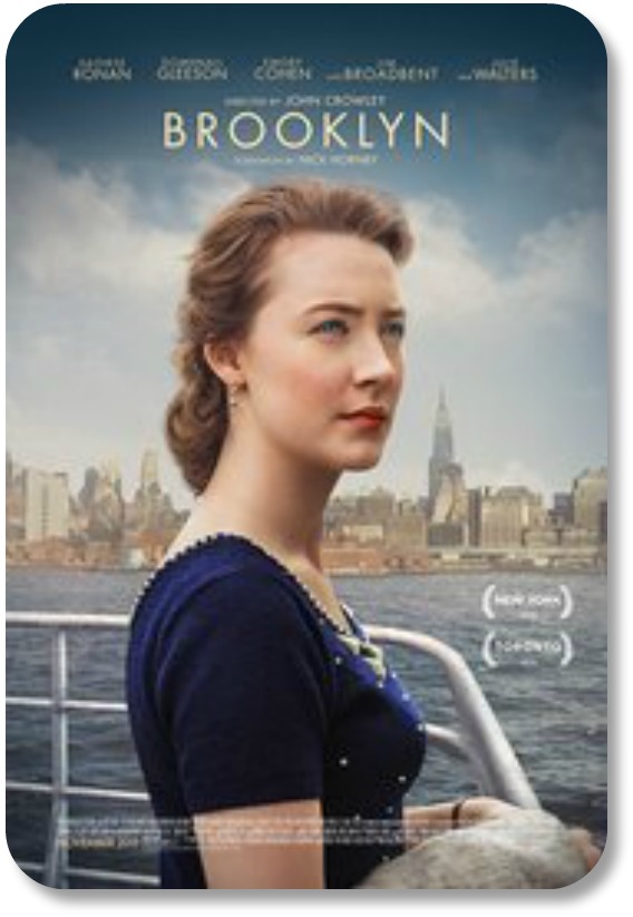 Movie Poster - Brooklyn. Picture of Saoirse Ronan.