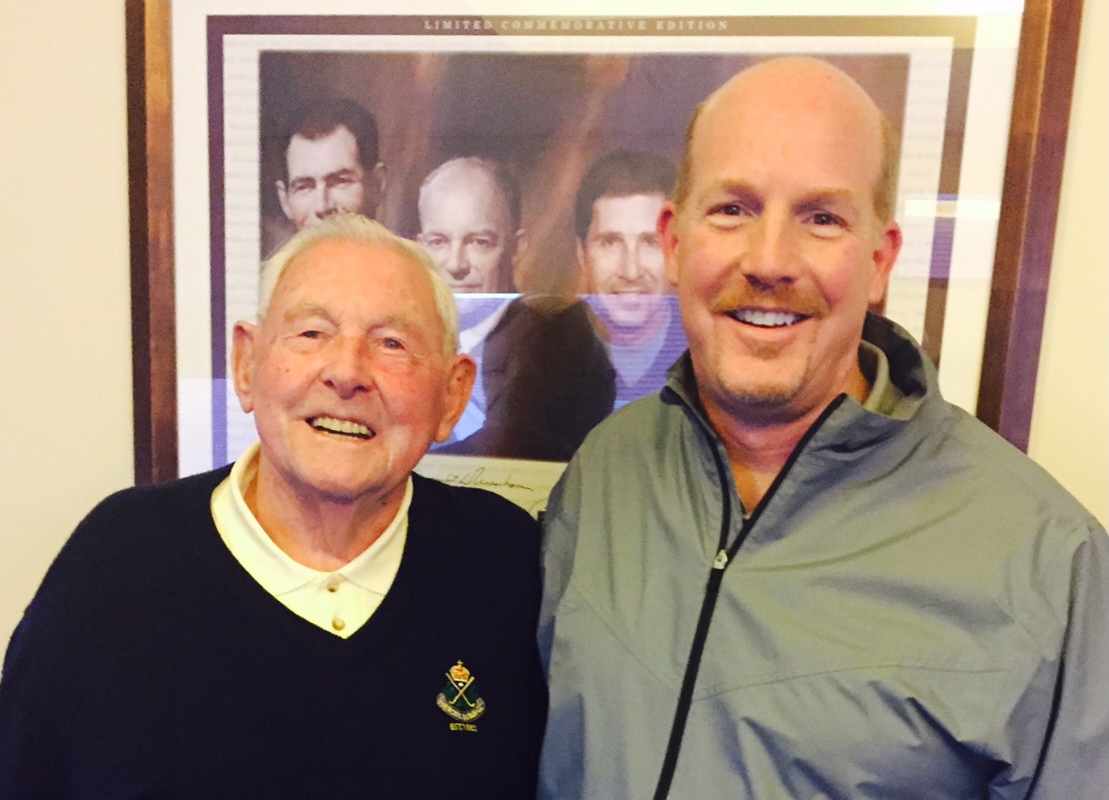 Christy OConnor and Bruce Grady, Royal Dublin Golf Club, 2014.