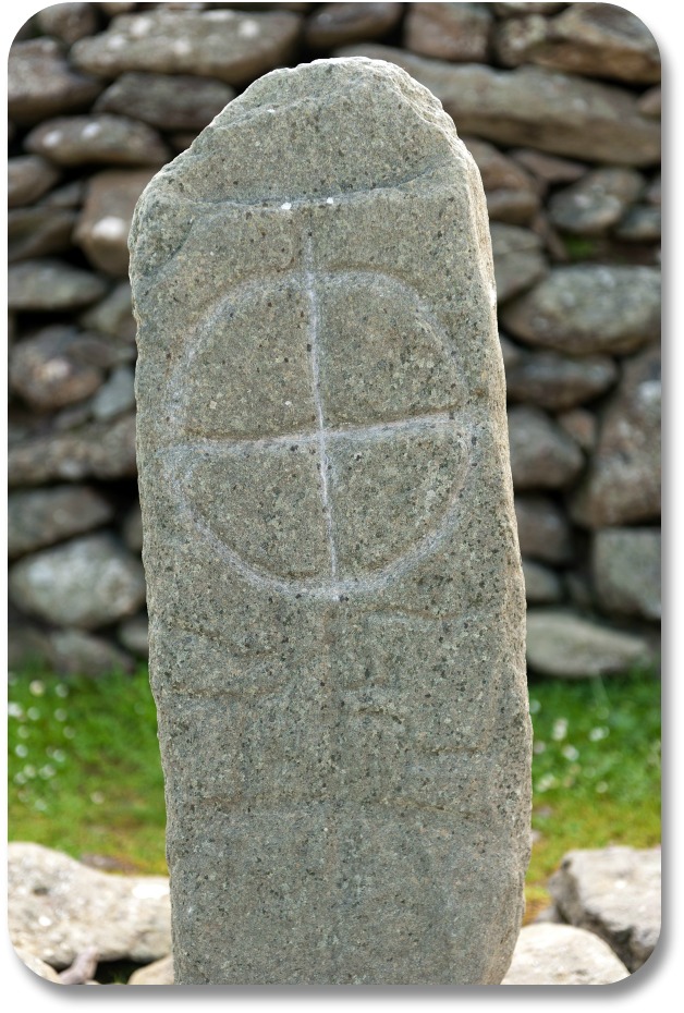 Irish Expressions:  Celtic Symbols.  Image of Ogham Stone courtesy of Bigstock.com.