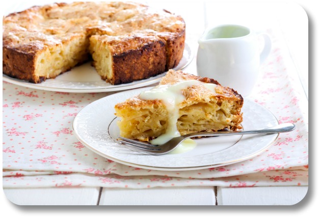 Irish Expressions:  Easy Irish Food Recipes.  Image of Irish Apple Cake per license with Shutterstock.