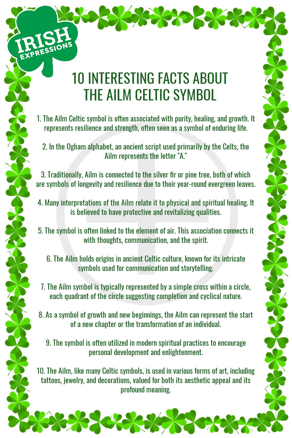 Ailm Symbol Infographic: 10 Things to Know.