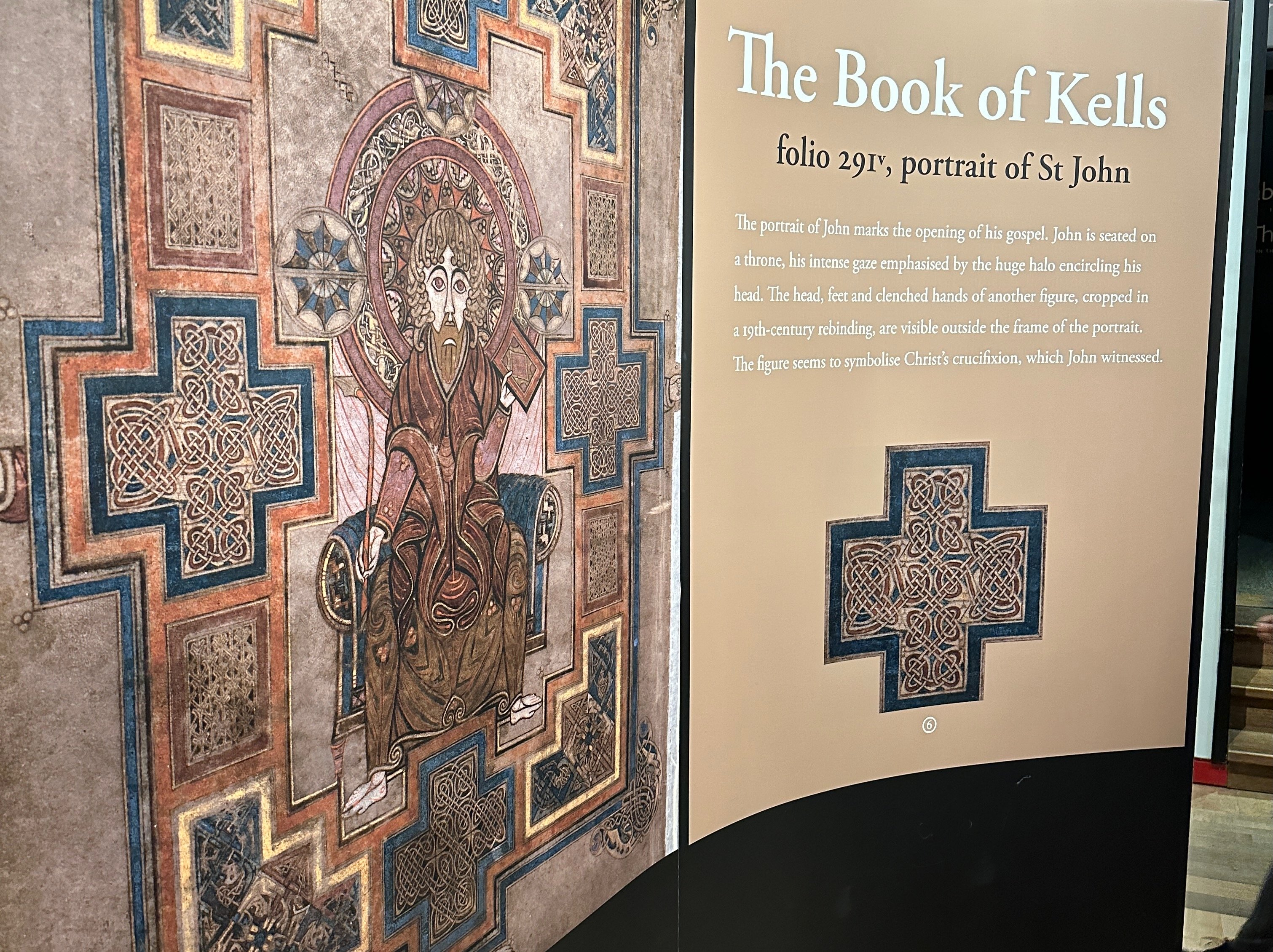 Book of Kells in Trinity College, Dublin Ireland.