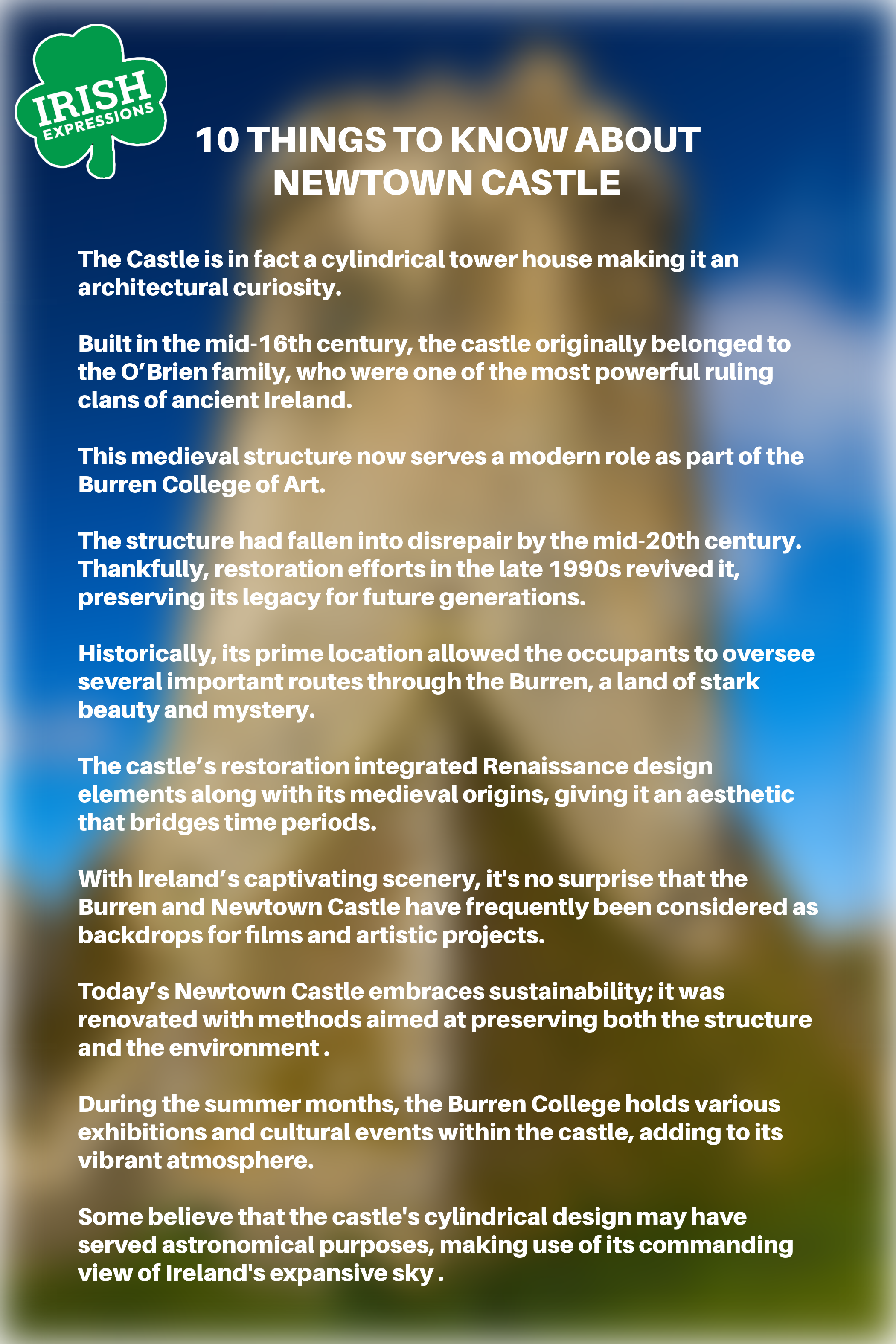 Newtown Castle Travel Tips Infographic: 10 Things to Know