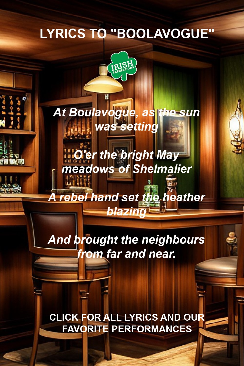 Pinterest Image Boolavogue Song Lyrics - Irish Expressions