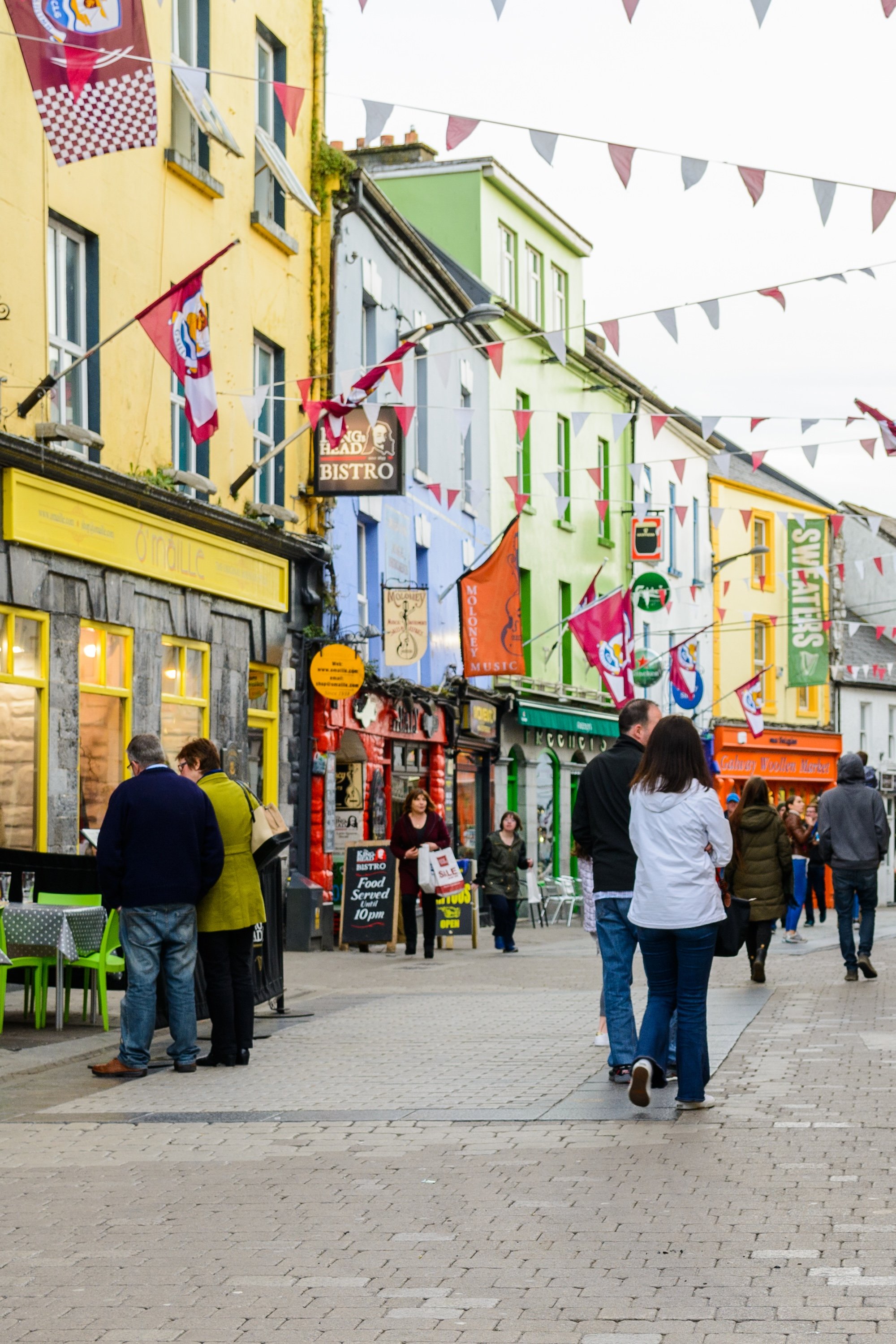 Streets of Galway via Shutterstock