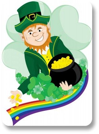 Funny Irish Jokes.  Leprechan with a pot of gold!